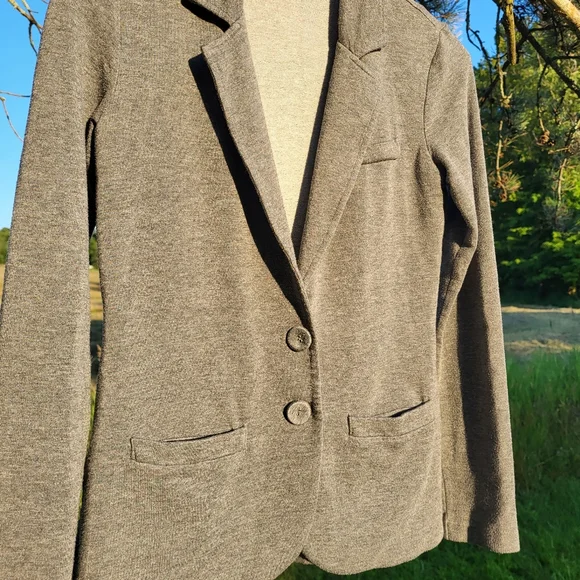 Tart grey buttoned jersey blazer - Picture 6 of 8